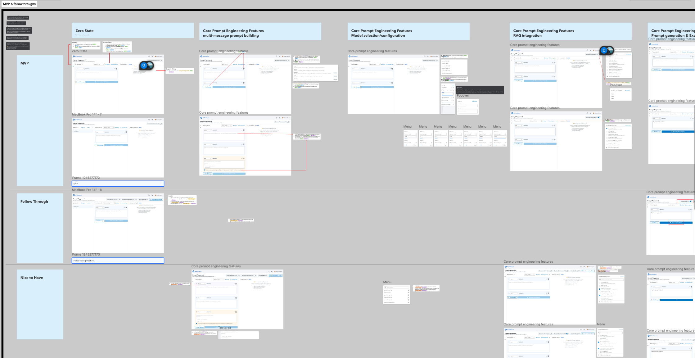 Feature breakdown figma handed to engineering